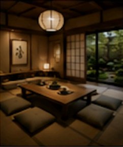 茶室の内観